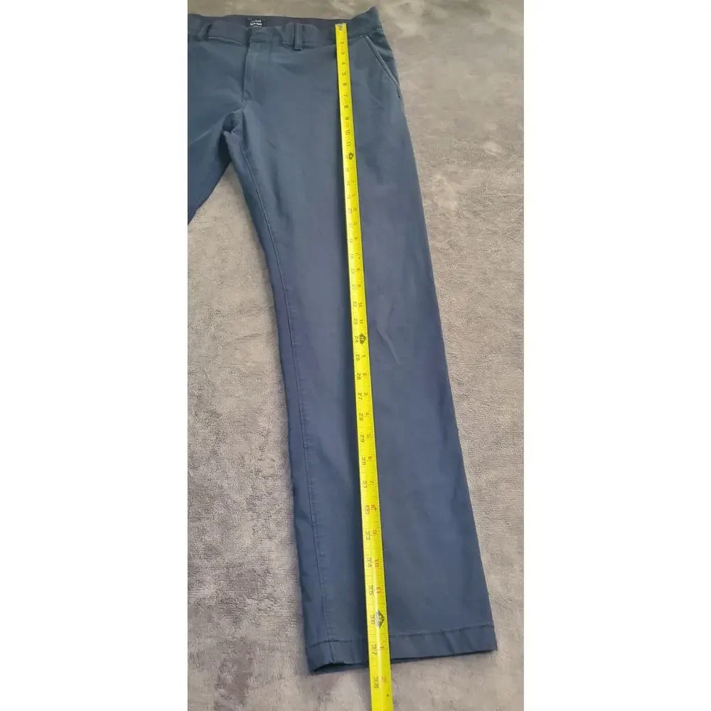 J. Crew Tech Pants Mens Size 34x30 Slim-Fit 484 Dark Blue C25-33